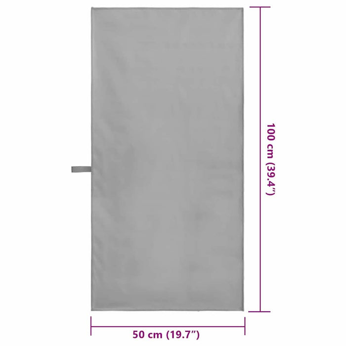 Prosoape Sport 2 pcs Gri închis 100 x 50 cm - WALTI WALTI