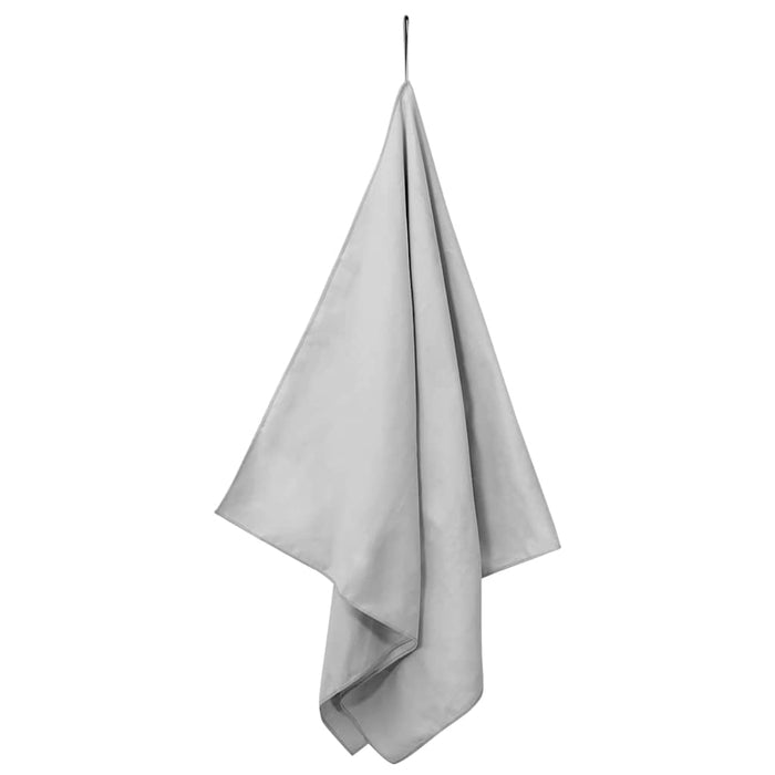 Prosoape Sport 2 pcs Gri 140 x 70 cm Poliester și poliamidă - WALTI WALTI
