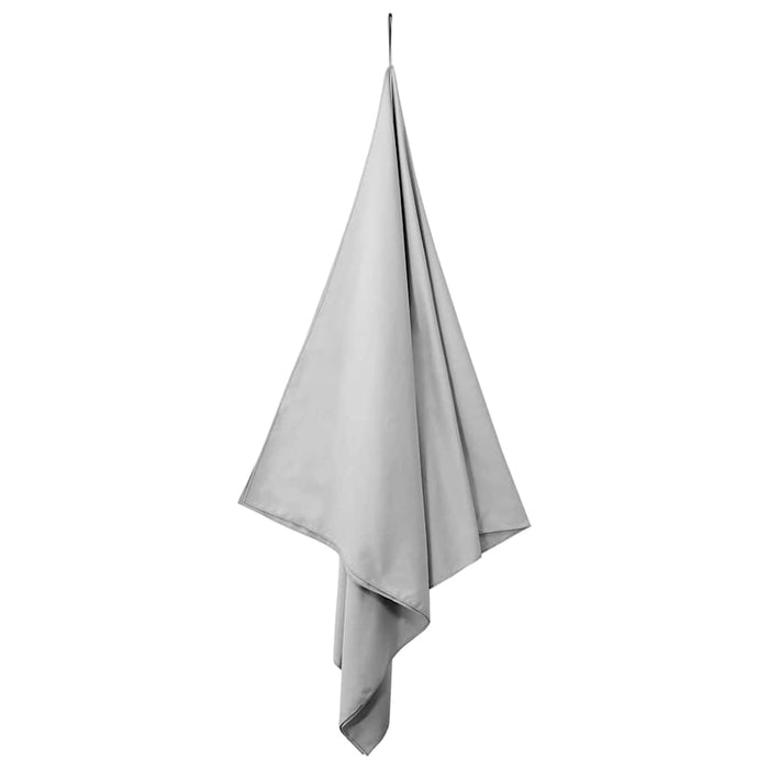 Prosoape Sport 2 pcs Gri 180 x 90 cm Poliester și poliamidă - WALTI WALTI