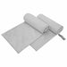 Prosoape Sport 2 pcs Gri 200 x 100 cm Poliester și poliamidă - WALTI WALTI