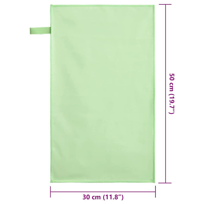 Prosoape Sport 2 pcs Verde 50 x 30 cm Poliester și poliamidă - WALTI WALTI