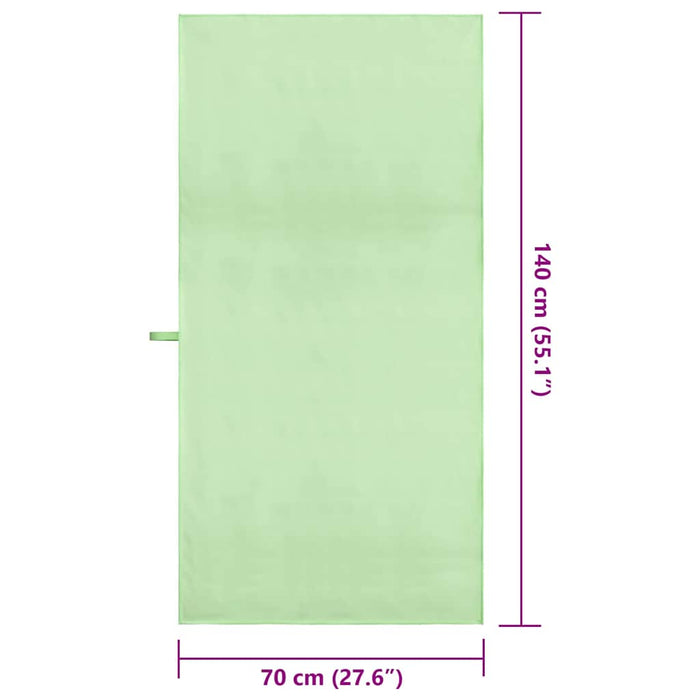Prosoape Sport 2 pcs Verde 140 x 70 cm Poliester și poliamidă - WALTI WALTI