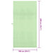 Prosoape Sport 2 pcs Verde 200 x 100 cm Poliester și poliamidă - WALTI WALTI