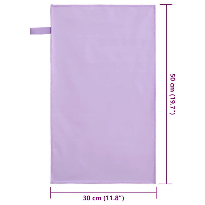 Prosoape Sport 2 pcs Violet 50 x 30 cm Poliester și poliamidă - WALTI WALTI