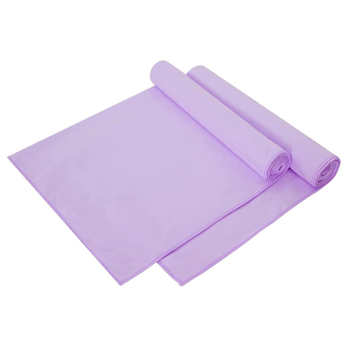 Prosoape Sport 2 pcs Violet 140 x 70 cm Poliester și poliamidă - WALTI WALTI