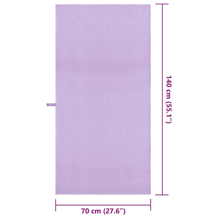 Prosoape Sport 2 pcs Violet 140 x 70 cm Poliester și poliamidă - WALTI WALTI