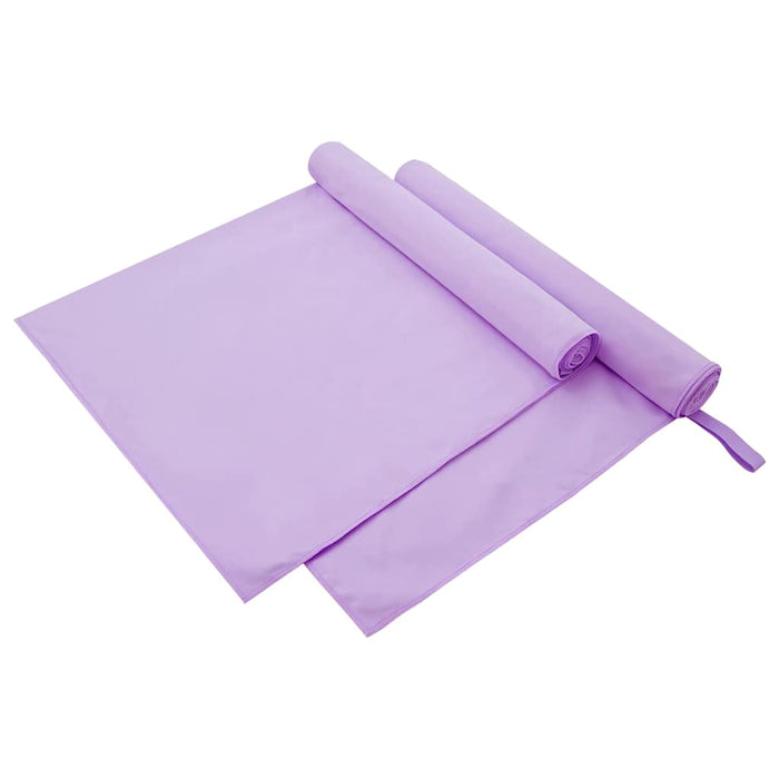 Prosoape Sport 2 pcs Violet 180 x 90 cm Poliester și poliamidă - WALTI WALTI