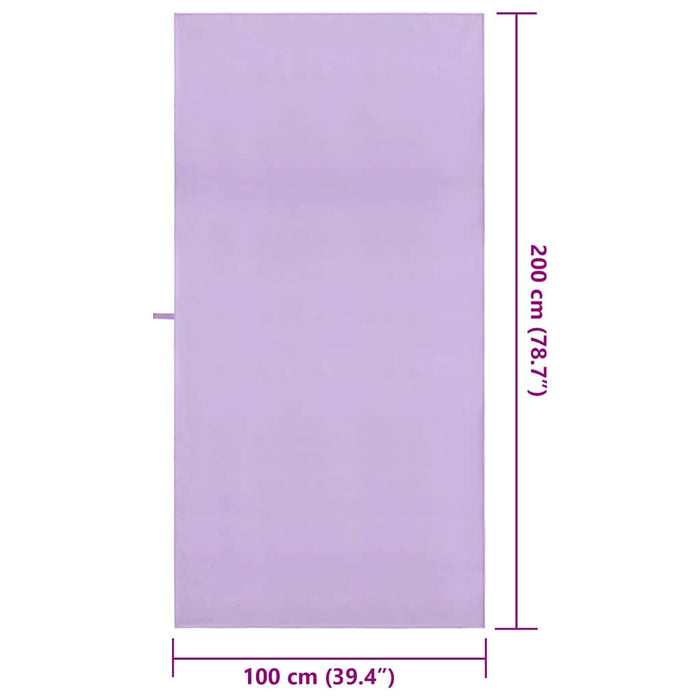 Prosoape Sport 2 pcs Violet 200 x 100 cm Poliester și poliamidă - WALTI WALTI