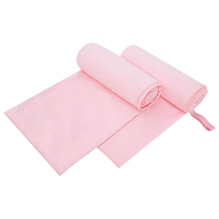 Prosoape Sport 2 pcs Roz 200 x 100 cm Poliester și poliamidă - WALTI WALTI