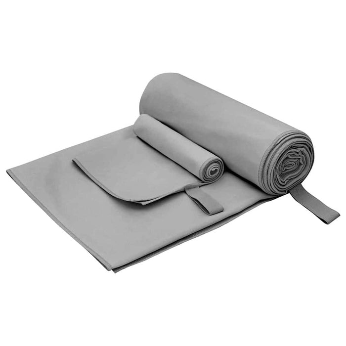 Set de Prosoape Sport 2 pcs Gri închis țesătură - WALTI WALTI