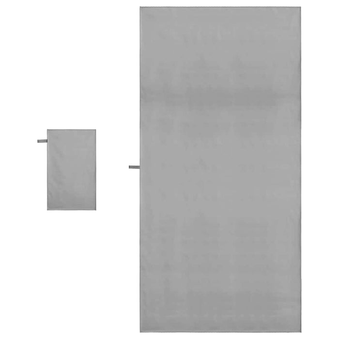 Set de Prosoape Sport 2 pcs Gri închis țesătură - WALTI WALTI