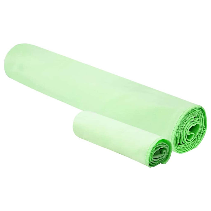 Set de Prosoape Sport 2 pcs Verde țesătură - WALTI WALTI