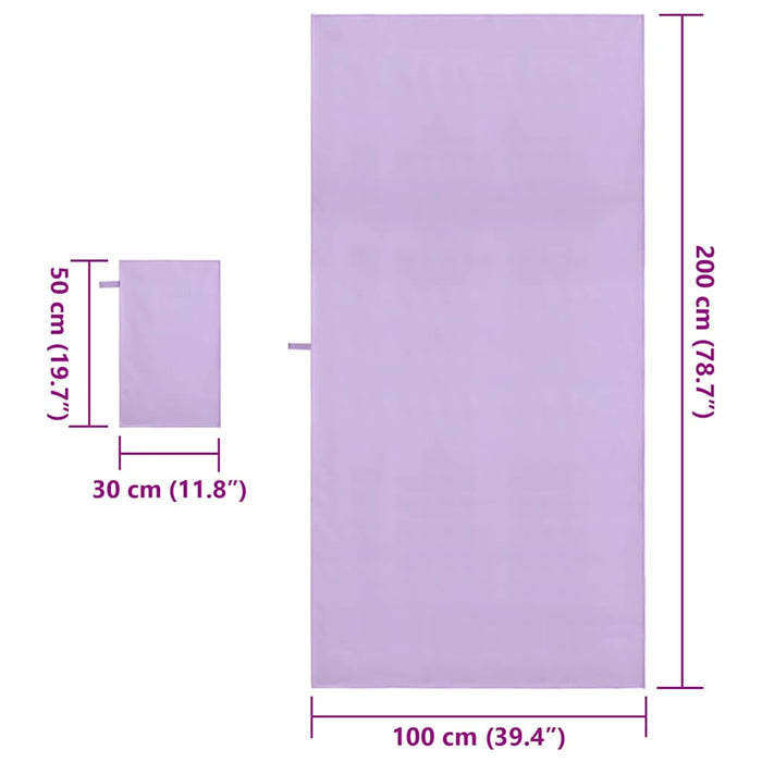 Set de Prosoape Sport 2 pcs Violet țesătură - WALTI WALTI