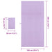 Set de Prosoape Sport 2 pcs Violet țesătură - WALTI WALTI
