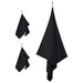 Set de Prosoape Sport 3 pcs Negru Poliester și poliamidă - WALTI WALTI