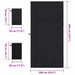 Set de Prosoape Sport 3 pcs Negru Poliester și poliamidă - WALTI WALTI