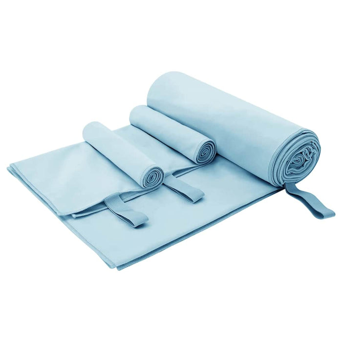 Set de Prosoape Sport 3 pcs albastru Poliester și poliamidă - WALTI WALTI