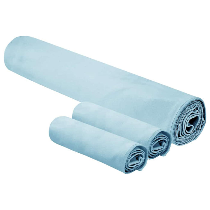 Set de Prosoape Sport 3 pcs albastru Poliester și poliamidă - WALTI WALTI
