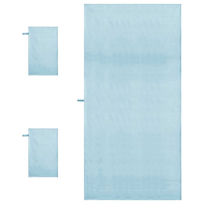 Set de Prosoape Sport 3 pcs albastru Poliester și poliamidă - WALTI WALTI