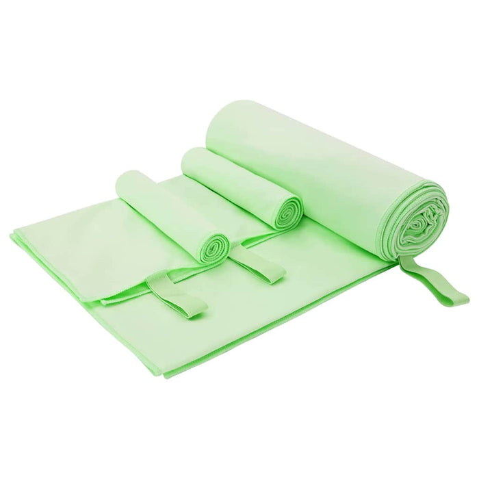 Set de Prosoape Sport 3 pcs Verde Poliester și poliamidă - WALTI WALTI