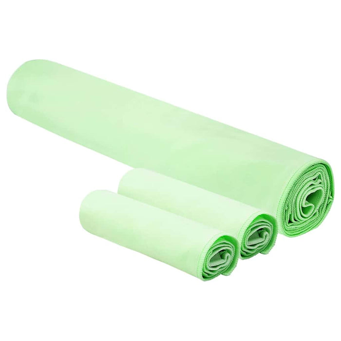 Set de Prosoape Sport 3 pcs Verde Poliester și poliamidă - WALTI WALTI