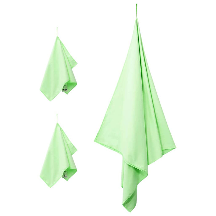 Set de Prosoape Sport 3 pcs Verde Poliester și poliamidă - WALTI WALTI