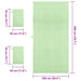 Set de Prosoape Sport 3 pcs Verde Poliester și poliamidă - WALTI WALTI
