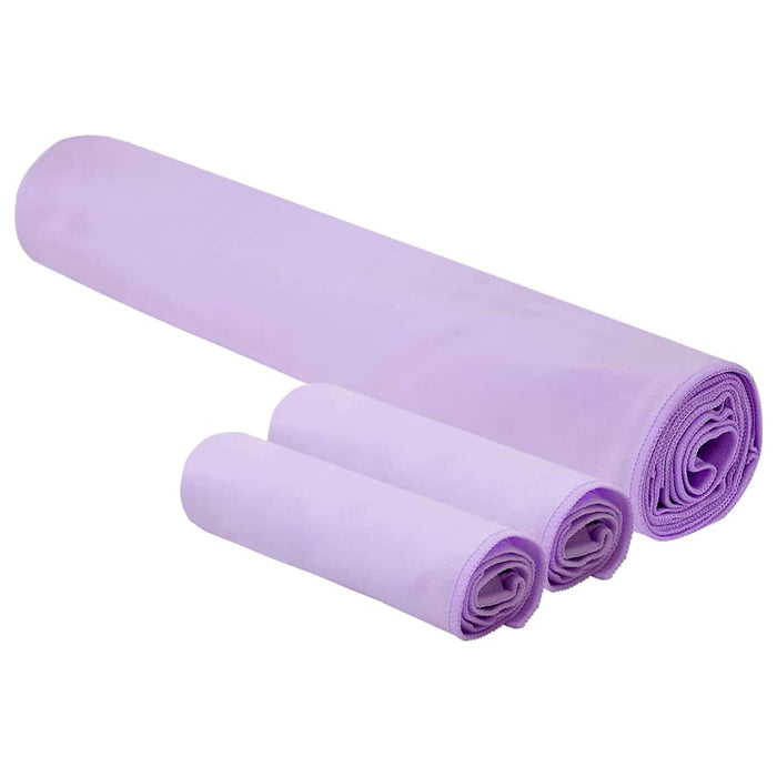 Set de Prosoape Sport 3 pcs Violet Poliester și poliamidă - WALTI WALTI