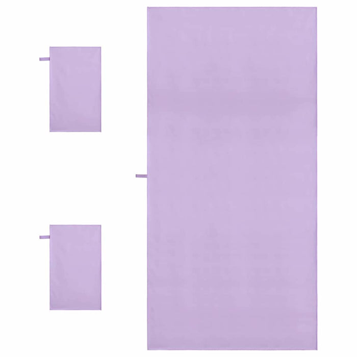 Set de Prosoape Sport 3 pcs Violet Poliester și poliamidă - WALTI WALTI