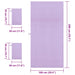 Set de Prosoape Sport 3 pcs Violet Poliester și poliamidă - WALTI WALTI