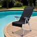 Prosoape pentru scaune de exterior 2 pcs Negru 130 x 60 cm - WALTI WALTI