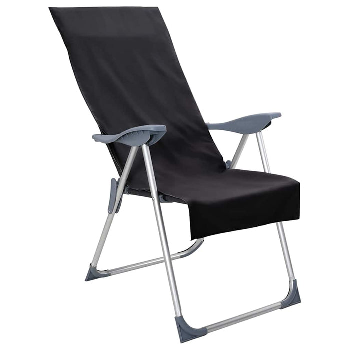 Prosoape pentru scaune de exterior 2 pcs Negru 130 x 60 cm - WALTI WALTI