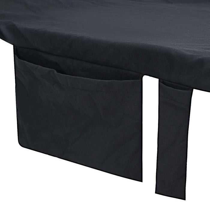 Prosoape pentru șezlong 2 buc. Negru 210 x 75 cm - WALTI WALTI