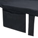 Prosoape pentru șezlong 2 buc. Negru 210 x 75 cm - WALTI WALTI