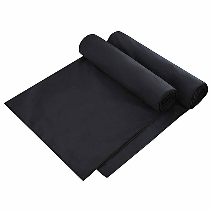 Prosoape pentru șezlong 2 buc. Negru 210 x 75 cm - WALTI WALTI