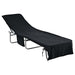 Prosoape pentru șezlong 2 buc. Negru 210 x 75 cm - WALTI WALTI