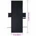 Prosoape pentru șezlong 2 buc. Negru 210 x 75 cm - WALTI WALTI