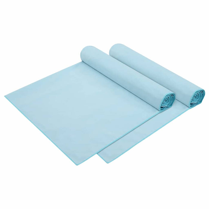 Prosoape pentru șezlong 2 buc. albastru 210 x 75 cm WALTI