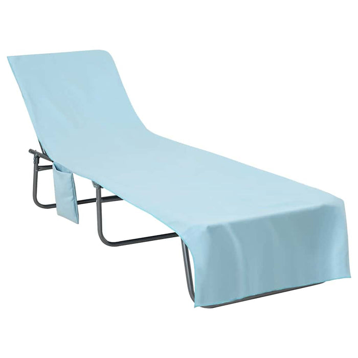Prosoape pentru șezlong 2 buc. albastru 210 x 75 cm WALTI