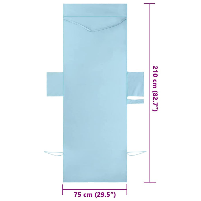 Prosoape pentru șezlong 2 buc. albastru 210 x 75 cm WALTI