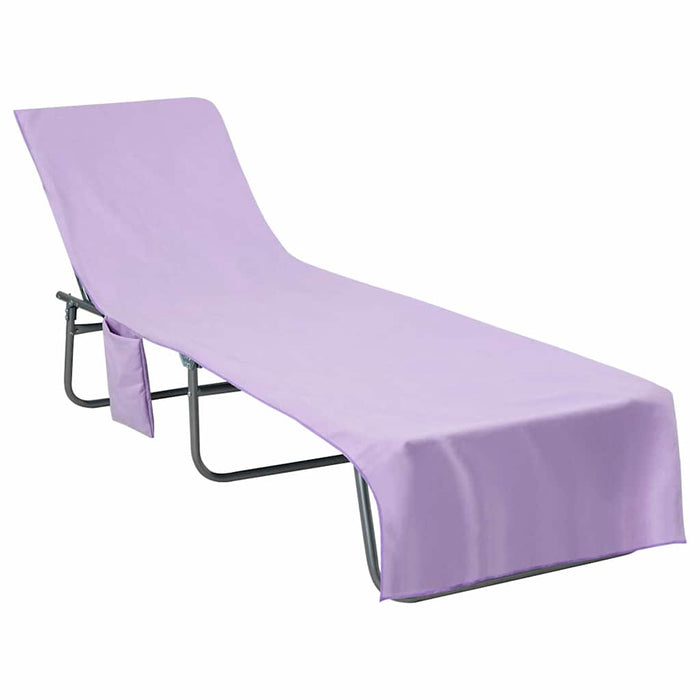 Prosoape pentru șezlong 2 pcs Violet 210 x 75 cm - WALTI WALTI
