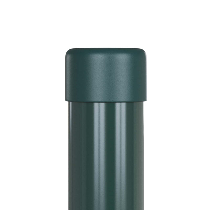 Stâlp de gard. 2 pcs Verde 120 cm Oțel vopsit în pulbere WALTI