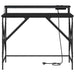 Birou cu raft Stejar negru 100 x 50 x 86.5 cm Lemn compozit - WALTI WALTI