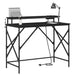 Birou cu raft Stejar negru 100 x 50 x 86.5 cm Lemn compozit - WALTI WALTI