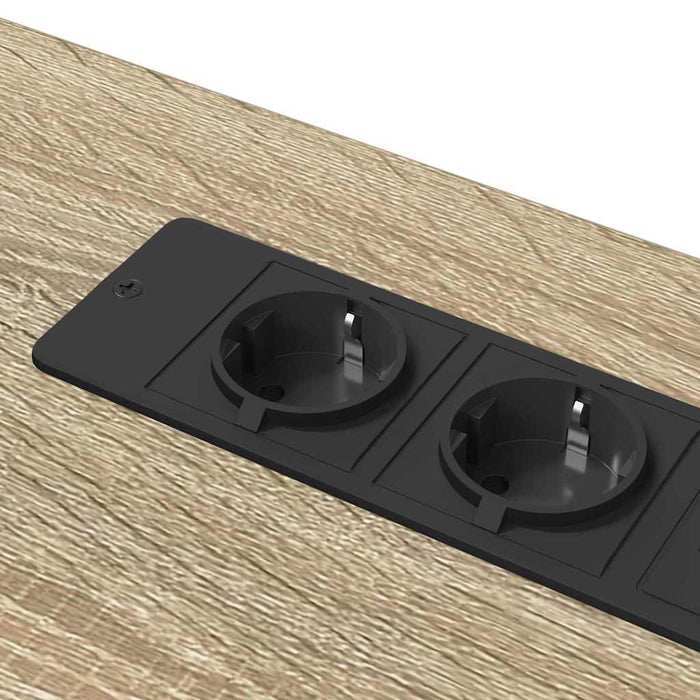 Birou cu raft Stejar sonoma 100 x 50 x 86.5 cm Lemn compozit - WALTI WALTI