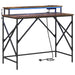 Birou cu raft Stejar afumat 100 x 50 x 86.5 cm Lemn compozit - WALTI WALTI