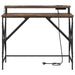 Birou cu raft Stejar afumat 100 x 50 x 86.5 cm Lemn compozit - WALTI WALTI
