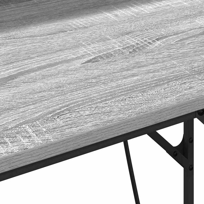 Birou cu raft sonoma gri 100 x 50 x 86.5 cm Lemn compozit - WALTI WALTI