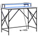 Birou cu raft sonoma gri 100 x 50 x 86.5 cm Lemn compozit - WALTI WALTI