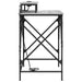 Birou cu raft sonoma gri 100 x 50 x 86.5 cm Lemn compozit - WALTI WALTI